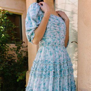 IVY CITY CO - ANISTON DRESS IN BLUE